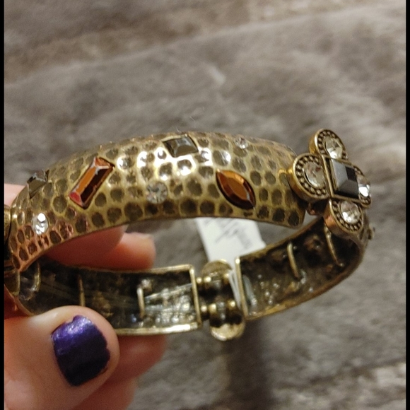 Mixed Metals Rhinestone Bracelet - Picture 4 of 6